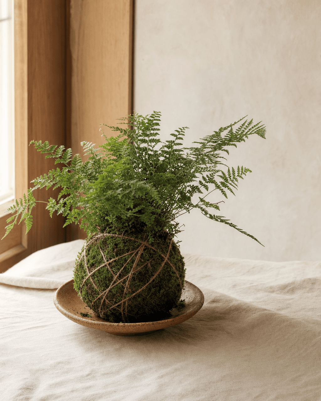 Kokedama de samambaia