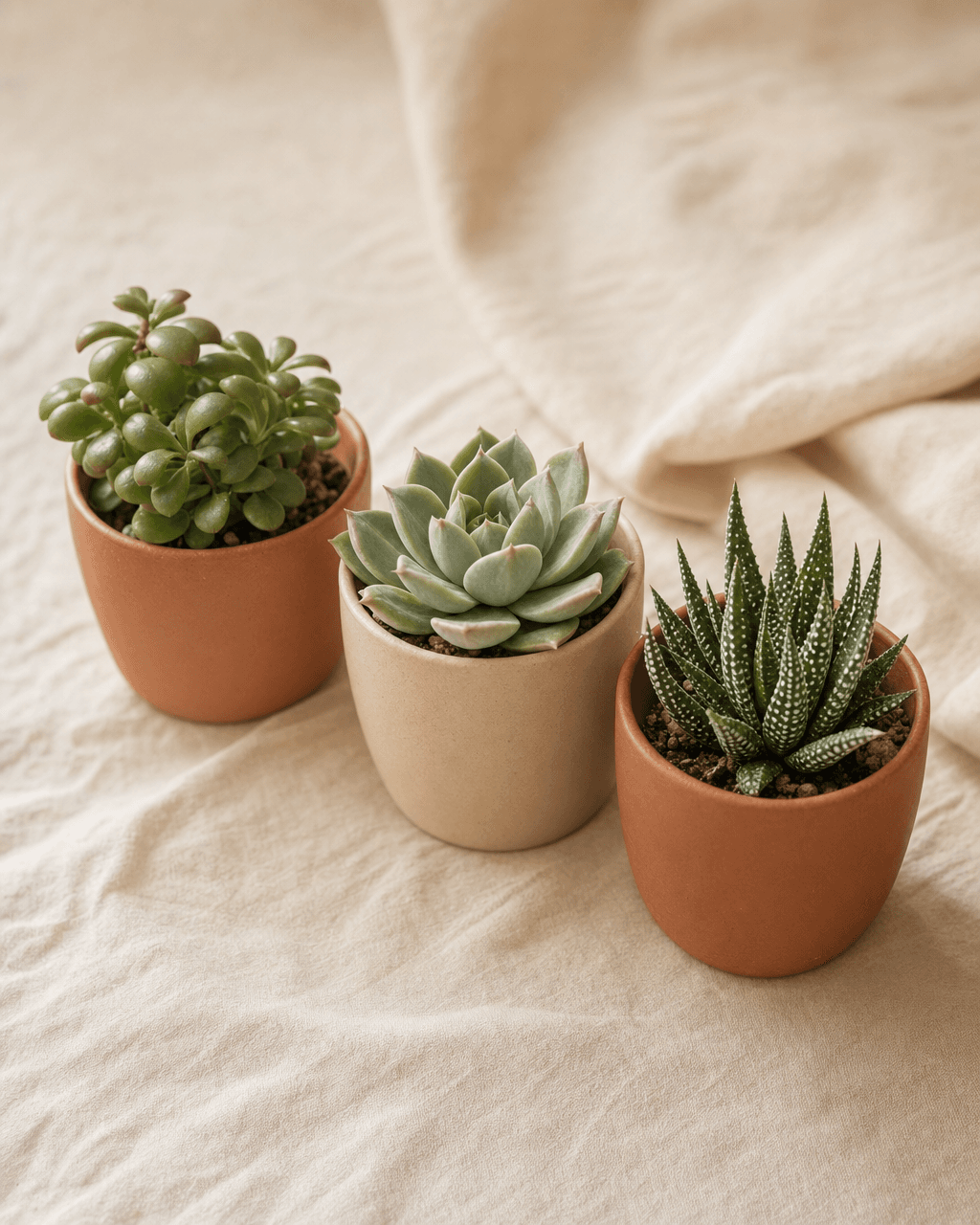Trio de suculentas